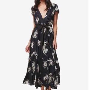 NWOT Free People All I Got Floral Tiered MIDI Dress